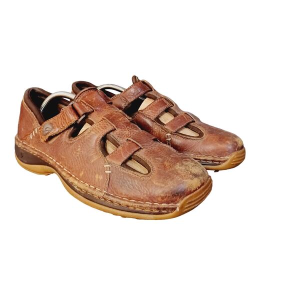 Mens Red Wings 4602 Brown Leather Fisherman Sandals Size 10EE main image 4